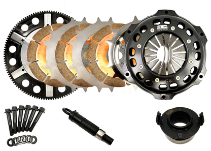 Triple Disc: Honda/Acura K Series 184mm Triple Disc Ceramic Clutch Kit - COMP1848037-3