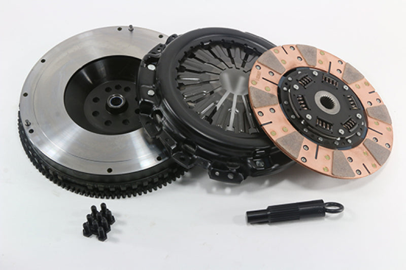 Stage 3: 10-13 Genesis 3.8L 6Cyl - 2600 Segmented Ceramic Clutch Kit w/ FW No TOB - COMP5097-2600